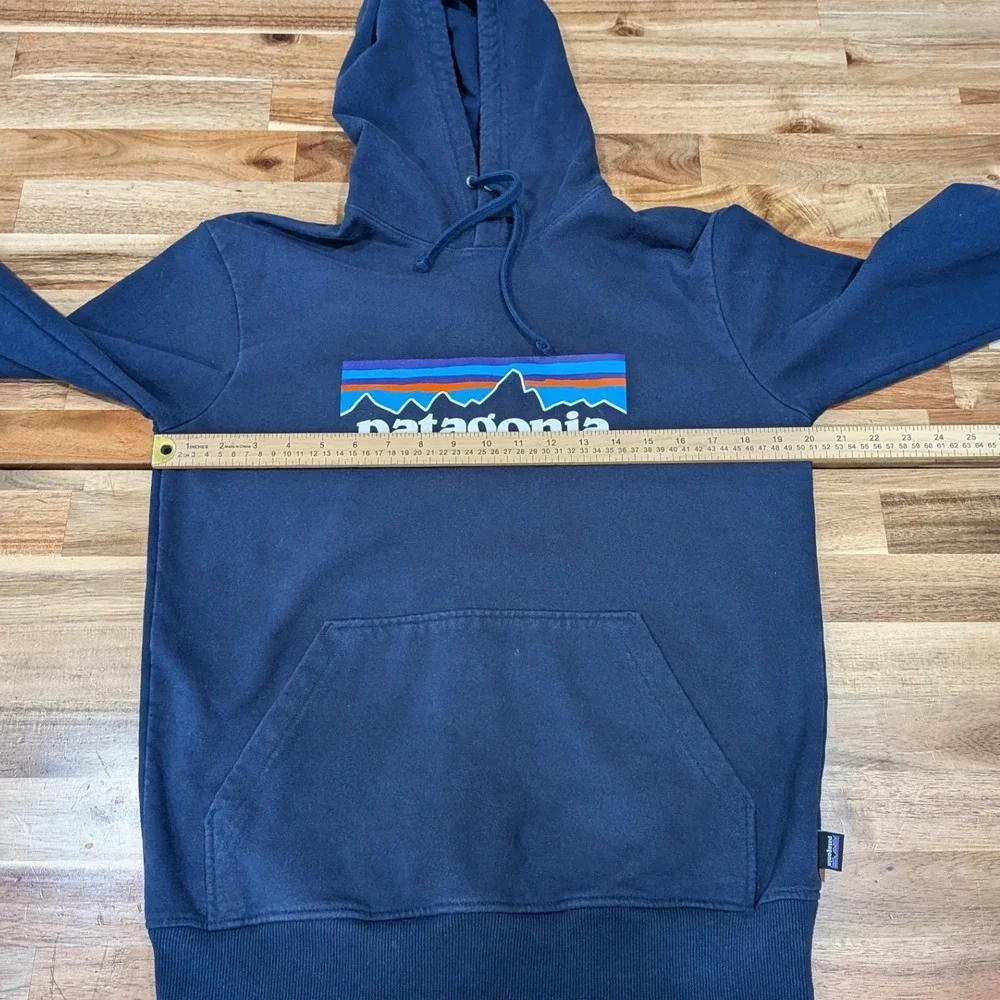 Patagonia Mens P-6 Logo Uprisal Hoody S Navy Sweatshirt Recycled Materials